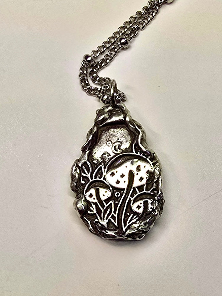 Green Turquoise Crystal Teardrop Pendant