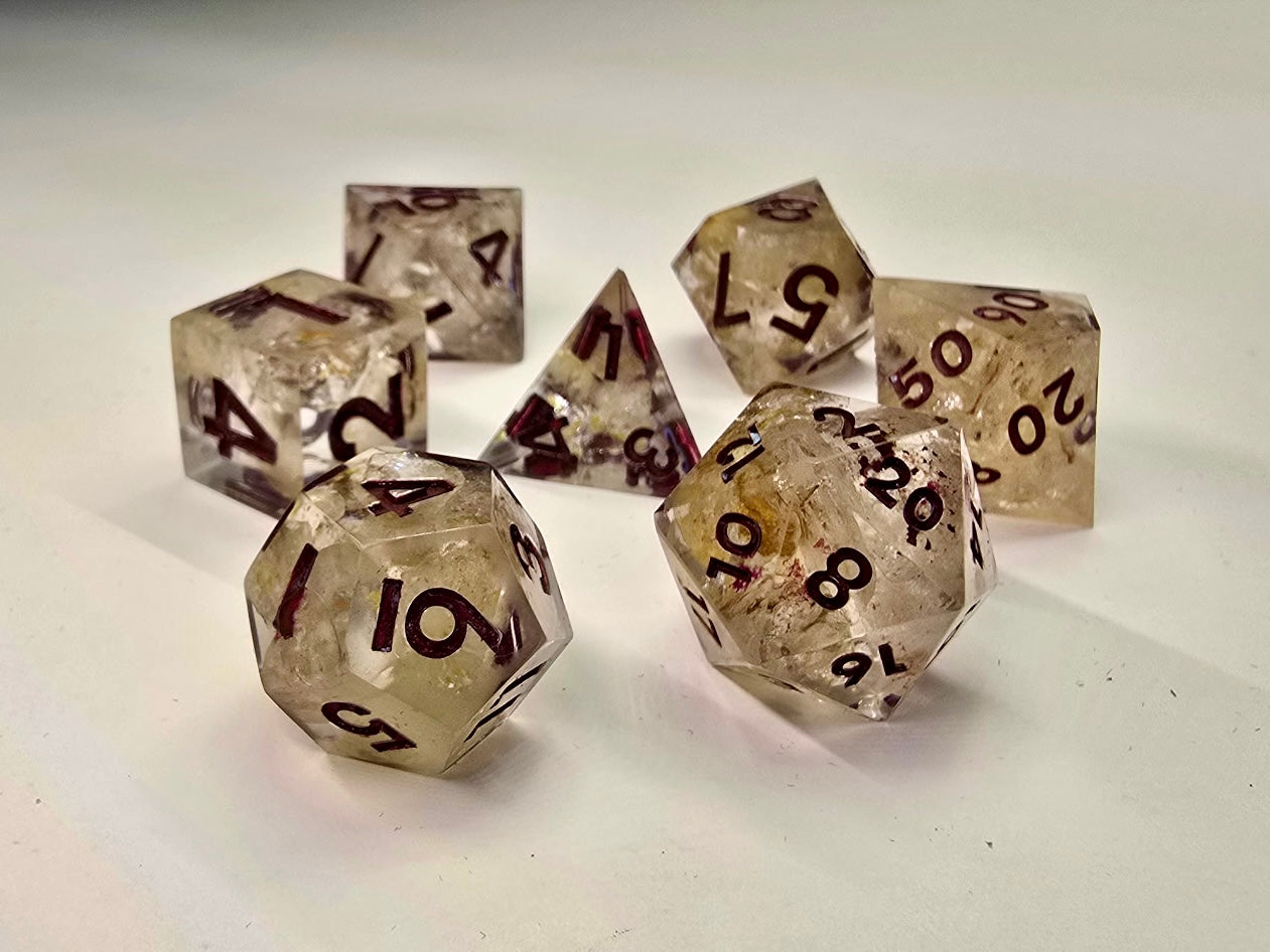 Crystal Dice GOLDEN TOPAZ