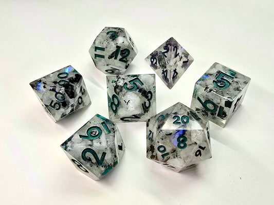 Crystal Dice RAINBOW MOONSTONE